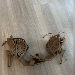 Tory Burch suede brown heels